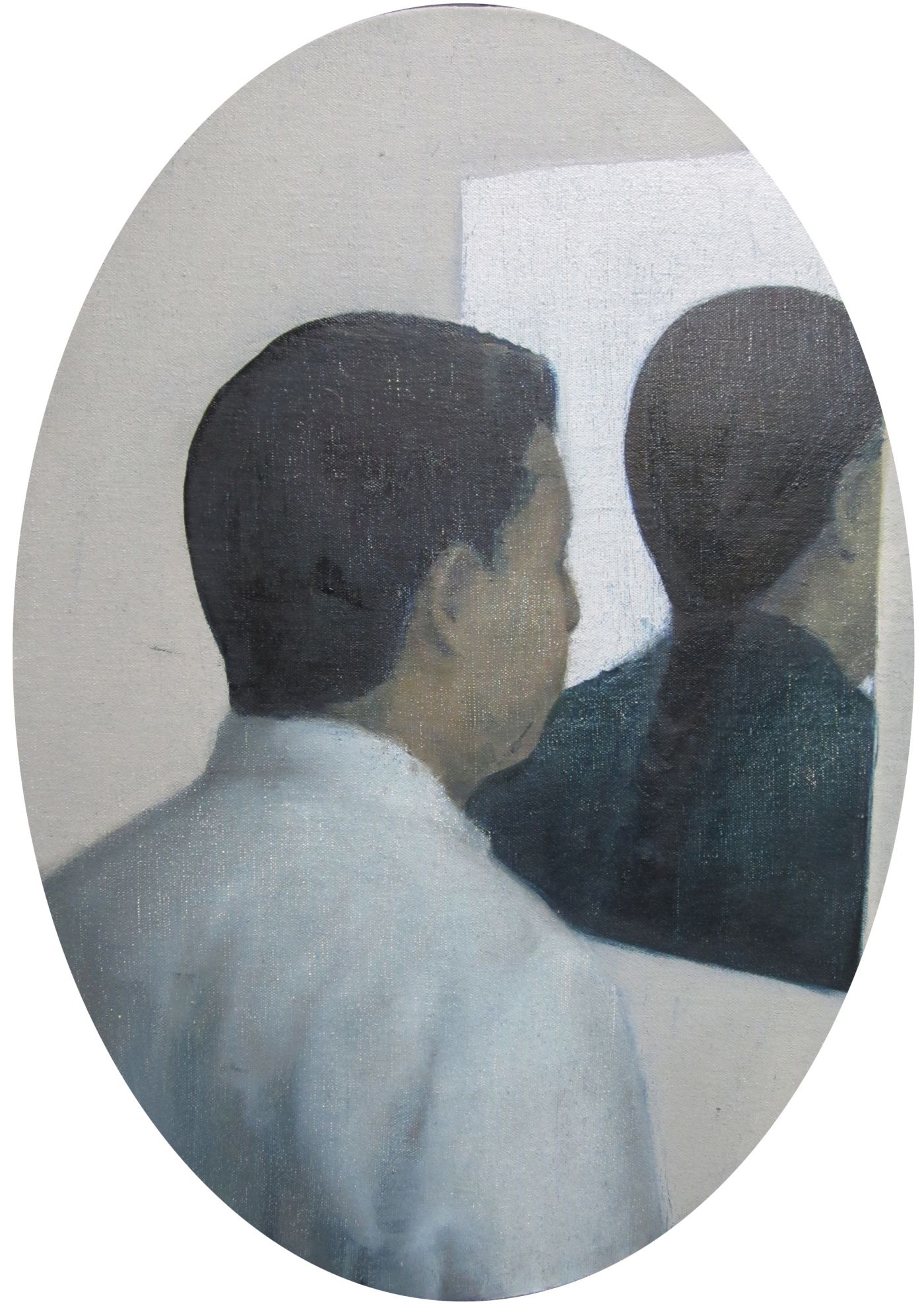 翟倞 Zhai Liang 我是你的朋友 我是你的敌人 I am your Friend your I am Enemy 布面油画 Oil on Canvas50 5 35 5cm 2011